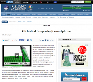 Mini Jambox, Milano Finanza