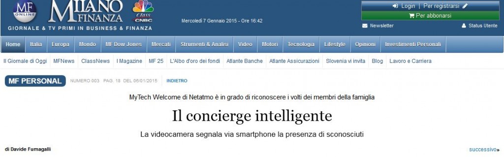 milano finanza netatmo