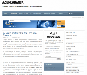 Talentia, AziendaBanca