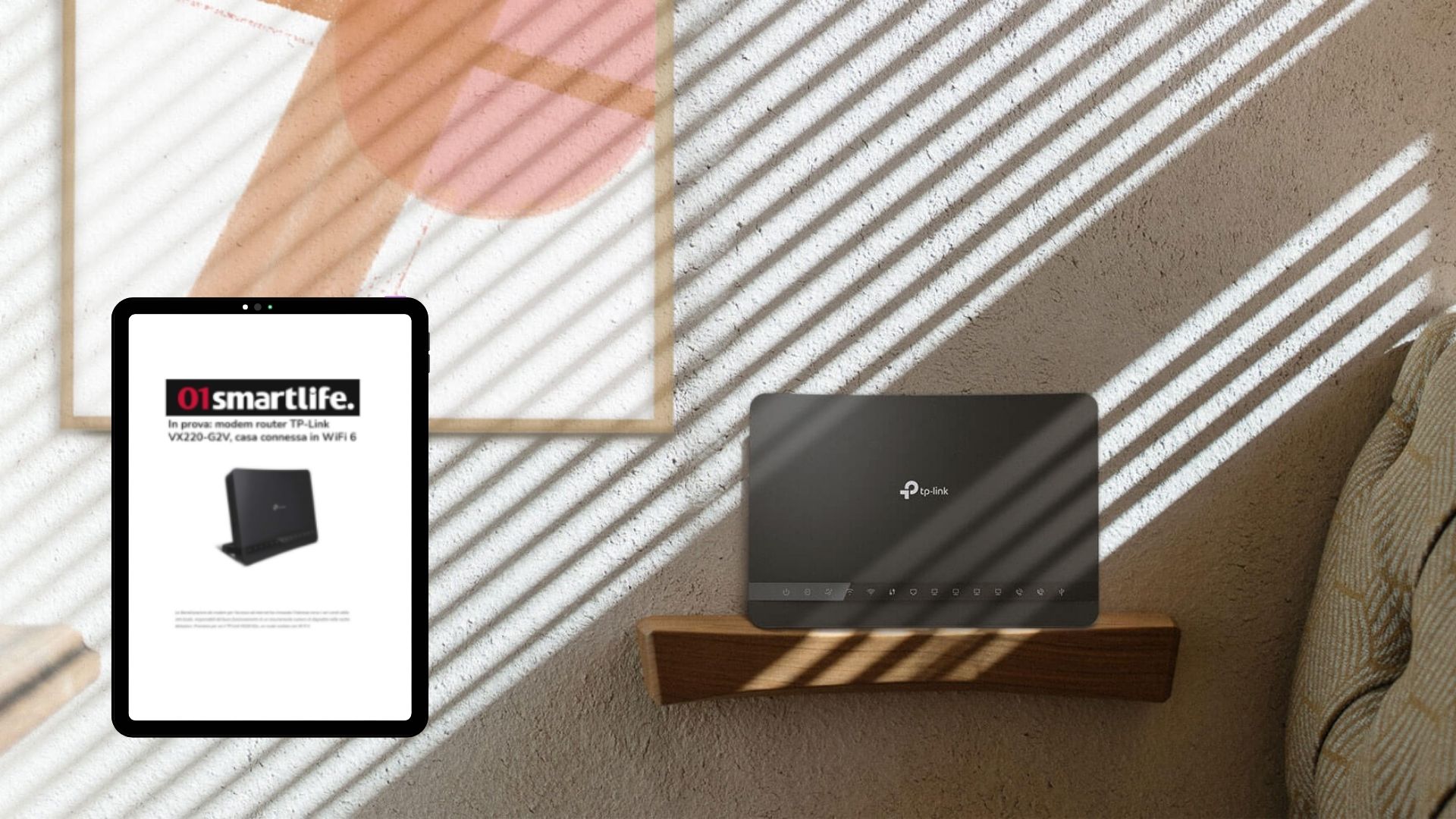 Il modem router TP-Link VX220-G2V rende la casa connessa in WiFi 6