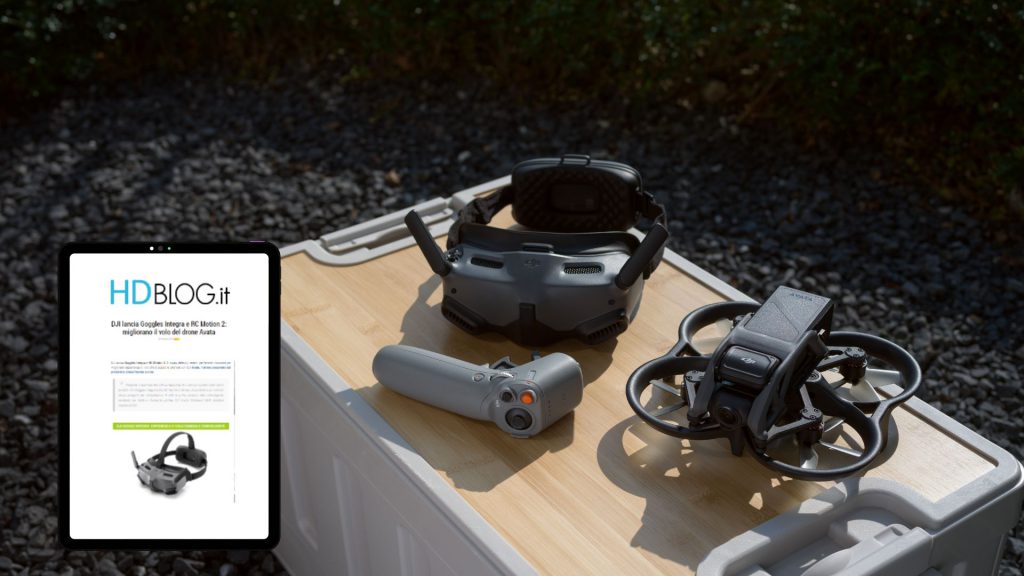 DJI lancia Goggles Integra e RC Motion 2 che migliorano il volo del drone Avata