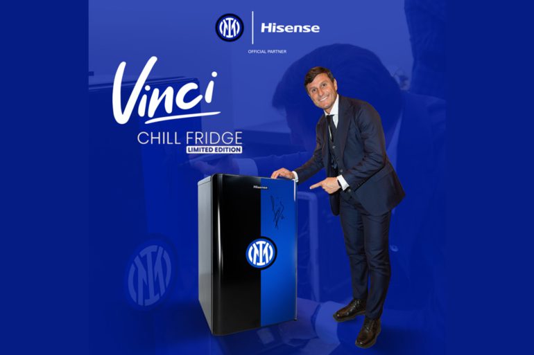 Frigotavolo Hisense Chill Fridge si colora di Nerazzurro