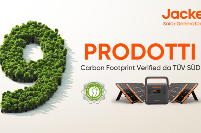 I prodotti Jackery ricevono Carbon Footprint Verification TÜV SÜD