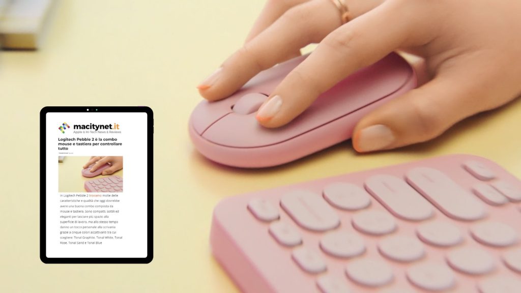 Pebble 2 è la nuova coloratissima combo mouse e tastiera di Logitech