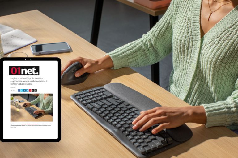 Logitech punta tutto sull'ergonomia del lavoratore con la tastiera Wave Keys