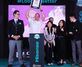 Hisense si aggiudica il titolo di GUINNESS WORLD RECORDS™ per la più grande gara di sguardi con 296 partecipanti