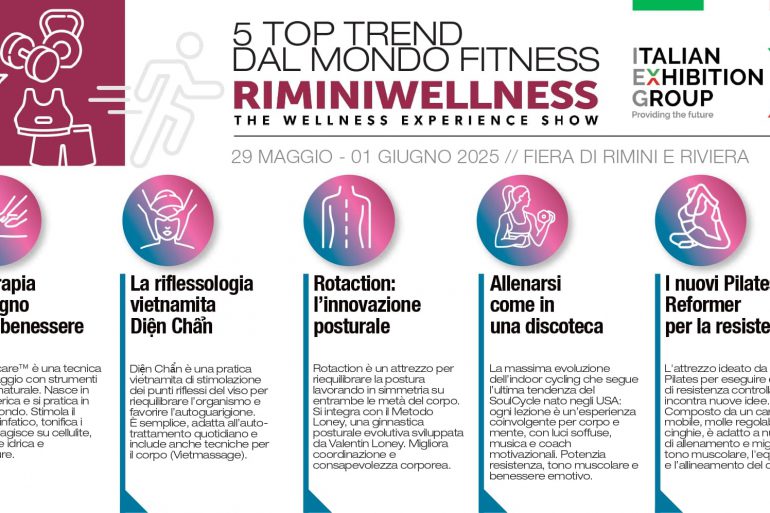 RiminiWellness 2025, le nuove tendenze del fitness per il benessere integrato