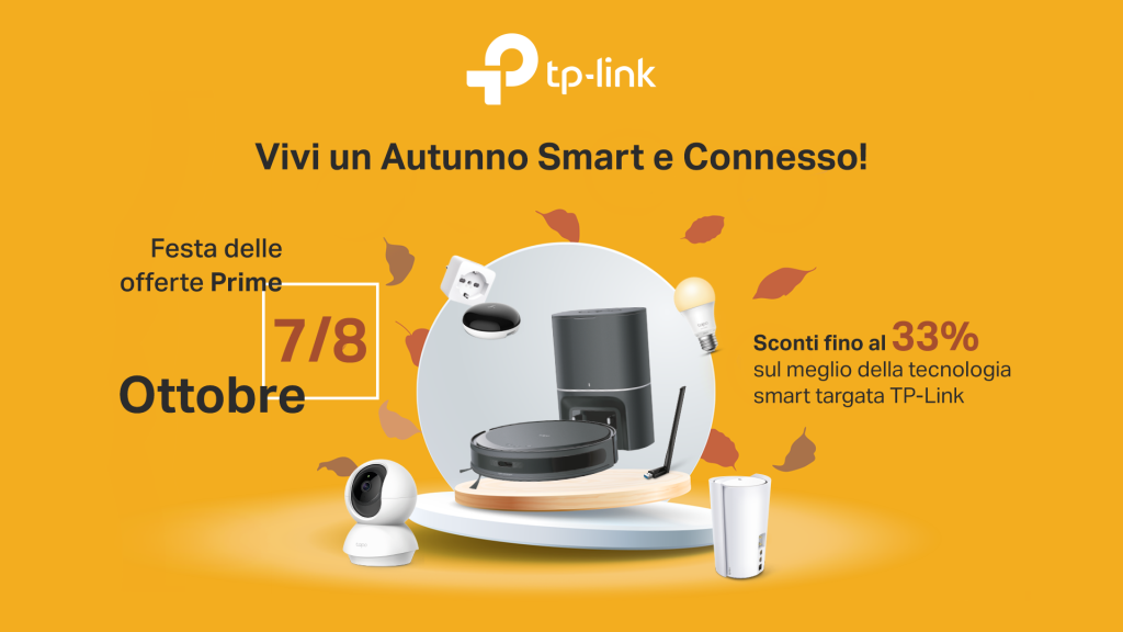 TP-Link celebra la Festa delle Offerte Prime con promozioni su smart home e networking