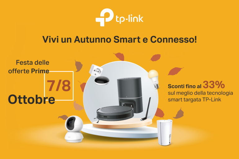 TP-Link celebra la Festa delle Offerte Prime con promozioni su smart home e networking
