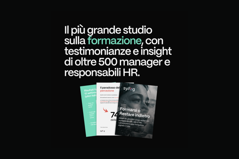 Syllog presenta il report "Formarsi o Restare Indietro" sulla formazione aziendale